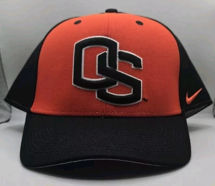 Nike Oregon State Beavers Hat - Orange & Black Fitted Cap Size 7