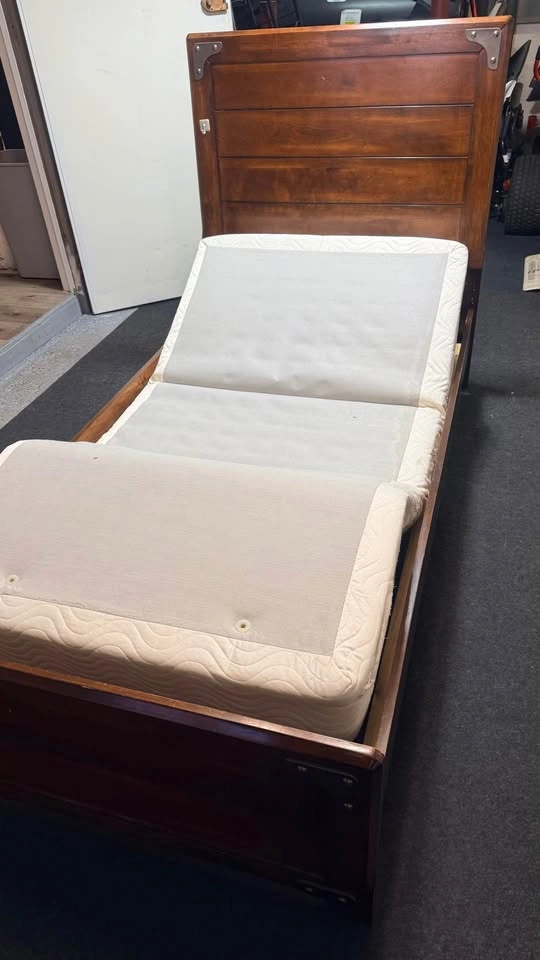 Twin Wooden Bed Frame with Adjustable Base - photo 3