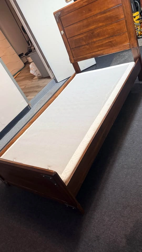 Twin Wooden Bed Frame with Adjustable Base - photo 5