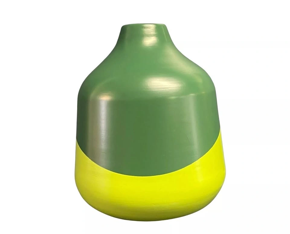 Large Wood Green Vase Home Decor - photo 2