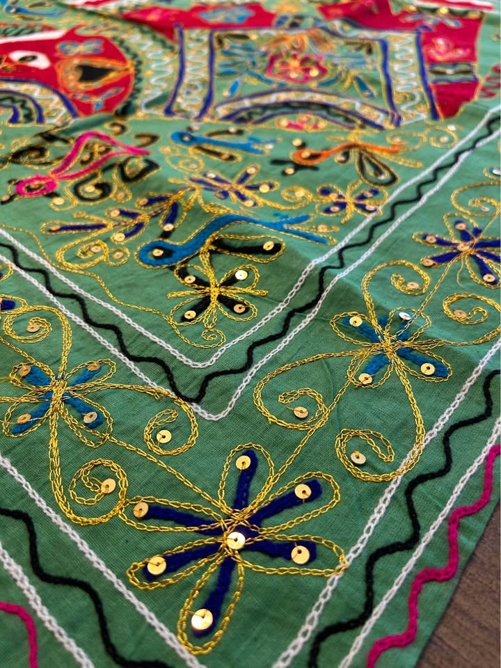 Vibrant Indian Elephant Tapestry Wall Hanging - photo 4