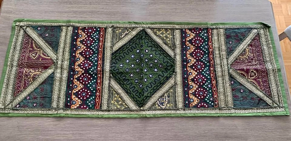 Beautiful handmade-style Indian embroidered textile