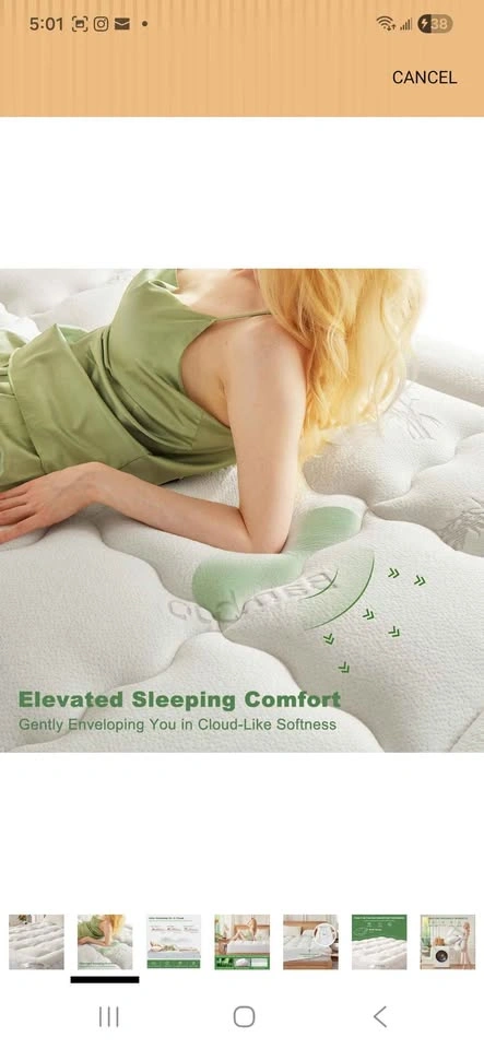Mattress Topper King*New - photo 3