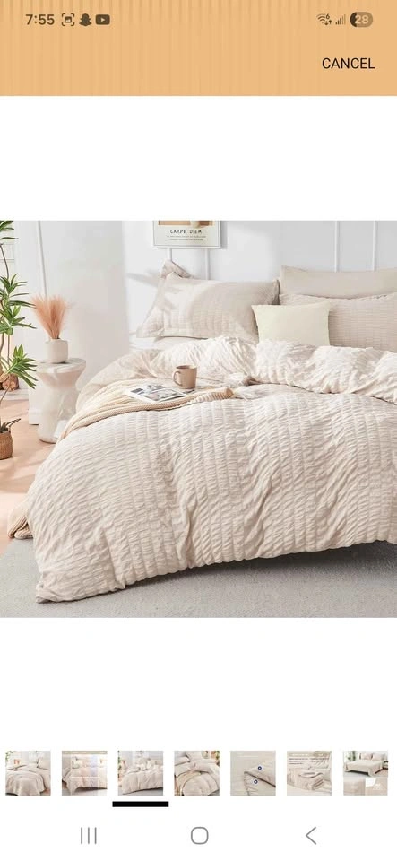 Beige 7-piece Comforter set*new - photo 3