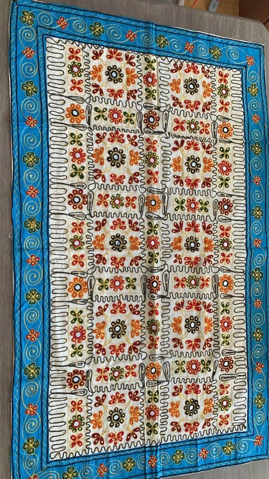 Hand-Embroidered Indian Table Runner / Decorative Textile - photo 2