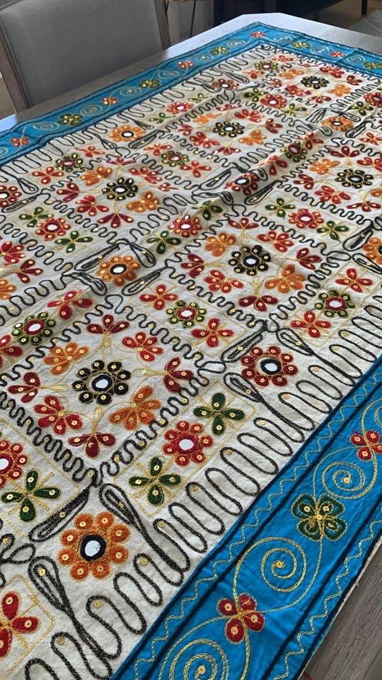 Hand-Embroidered Indian Table Runner / Decorative Textile - photo 4
