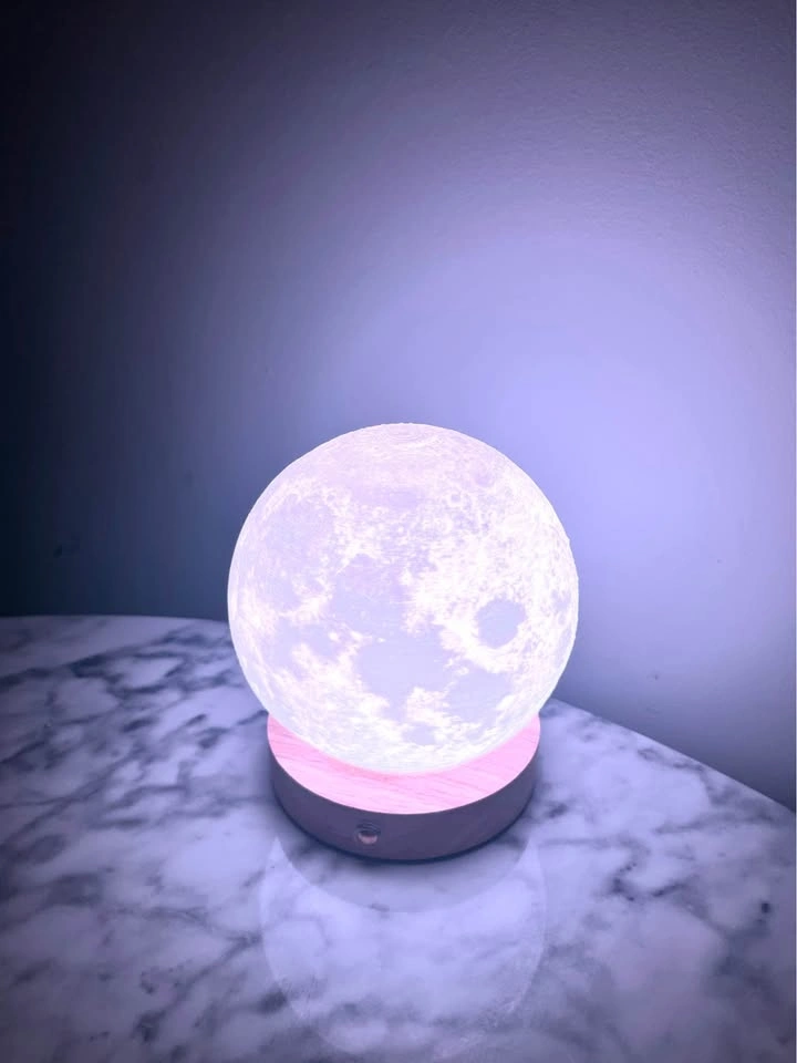 Moon Night Light — Touch Control, USB Powered, New