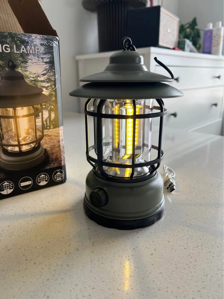 Camping Style LED Lantern – Rechargeable, New in Box - photo 5