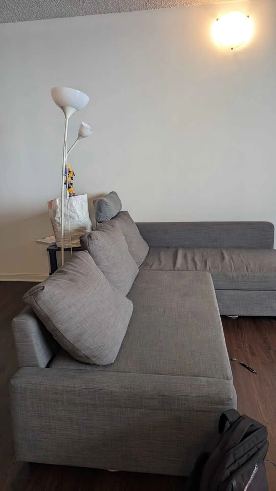 Grey Friheten Sofa Bed with Head Support - photo 2