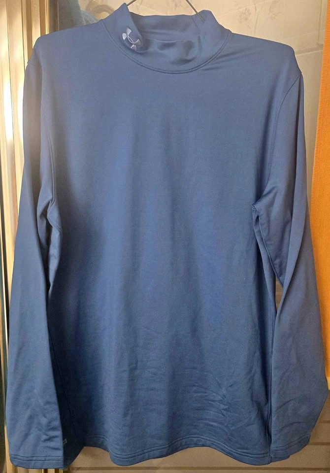 Men's Under Armour Coldgear Mock Long Sleeve Shirt - Large