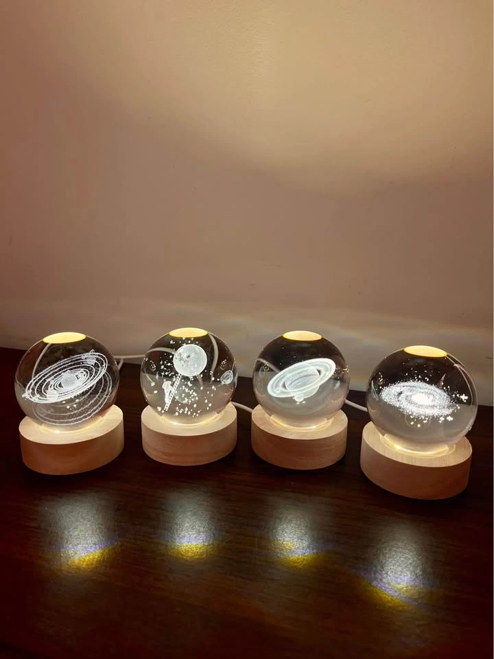 3D Crystal Ball Night Lights - photo 3
