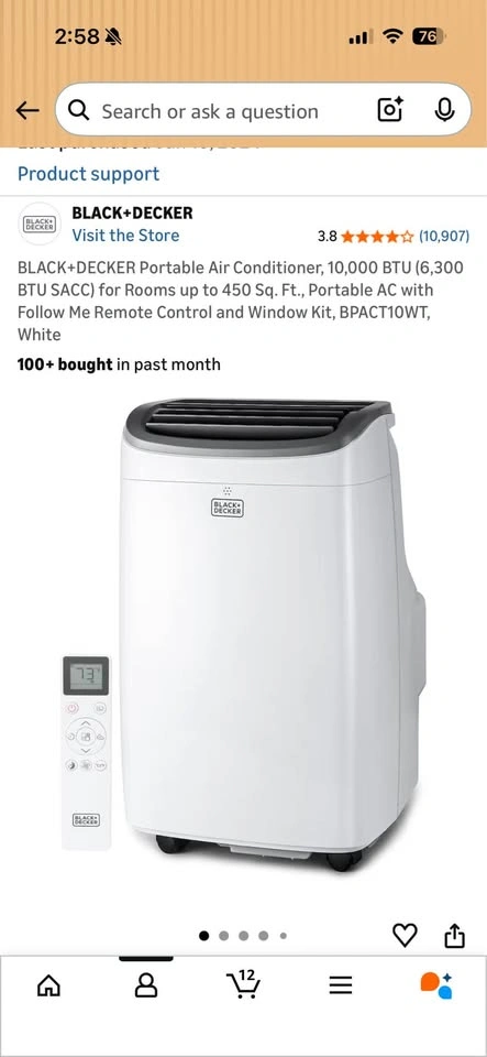 Black and Decker Portable AC unit - photo 2