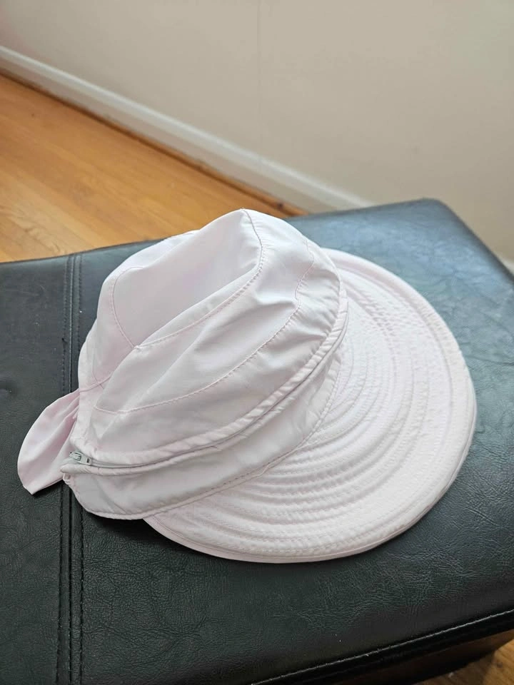 Lellou 2-in-1 Sun Hat & Visor – Pink (Zip-Off Top!) - photo 2