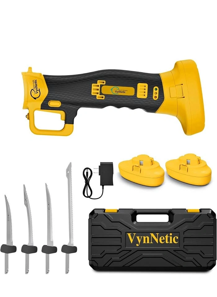 Electric Fillet Knife for Fish with 4 Stainless Steel Blades