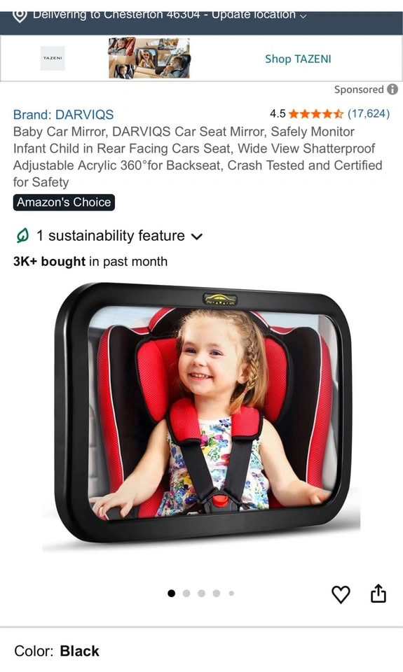 Baby car mirror - photo 3