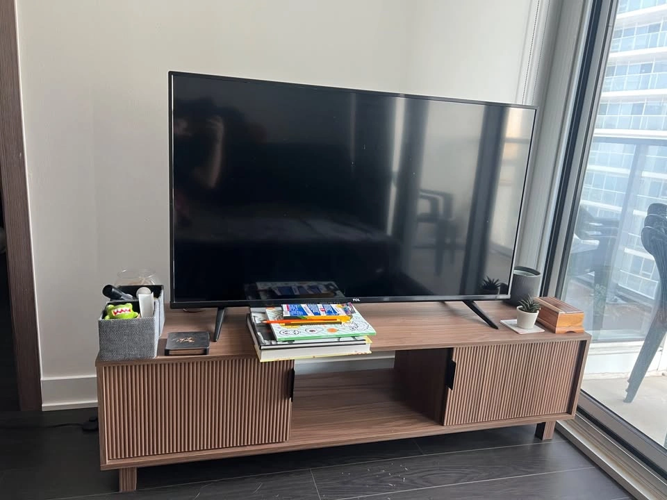 MCM Medium Wood TV Stand - photo 2