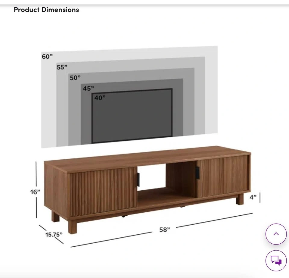 MCM Medium Wood TV Stand - photo 5