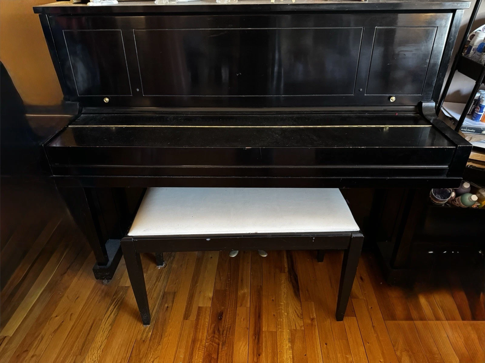 Steinway Upright Piano 442002 DD2038 Satin Ebony