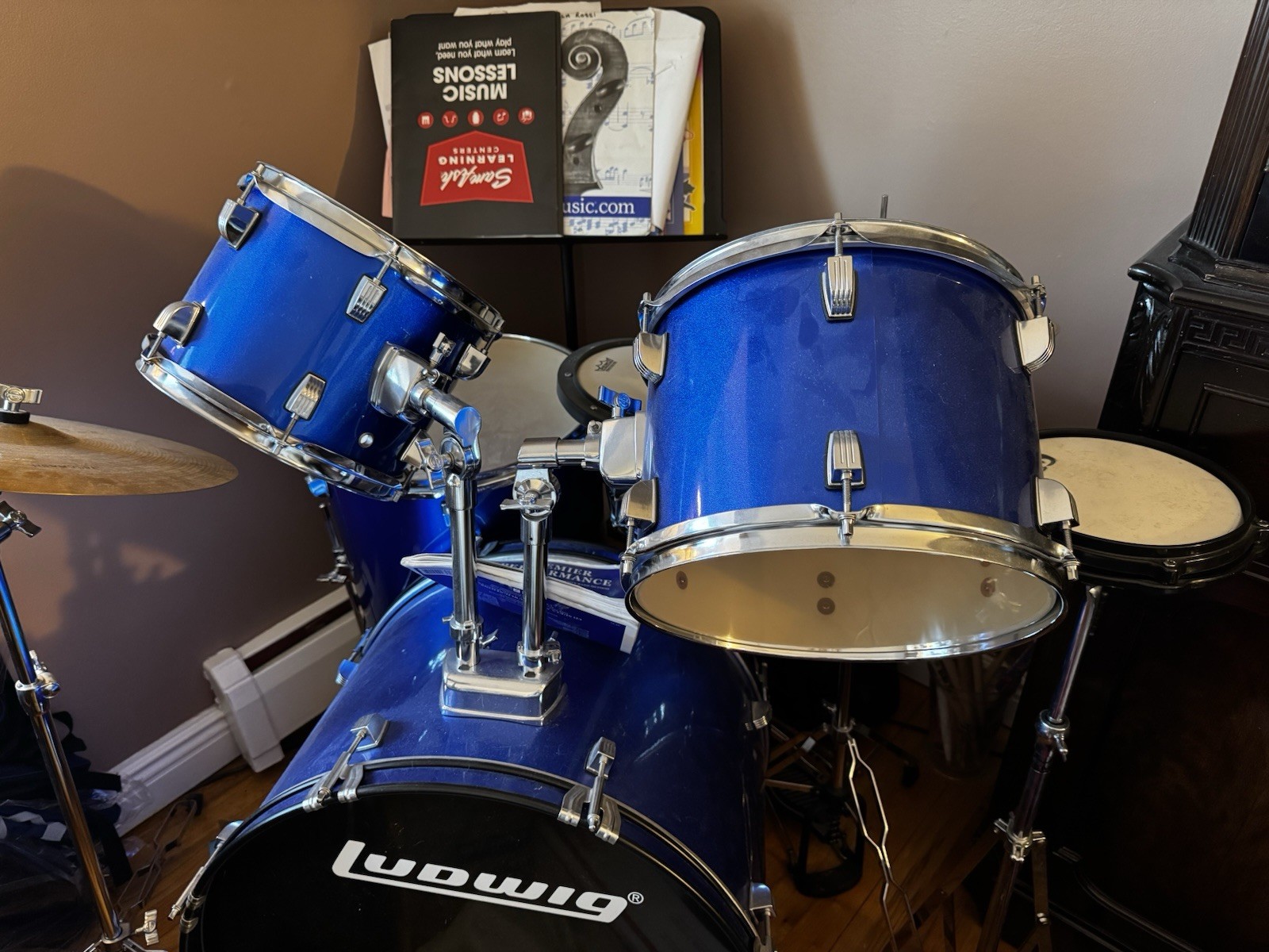 Ludwig LC175 Accent Drive Complete Drum Kit, Deep Blue - 5 Piece - photo 2