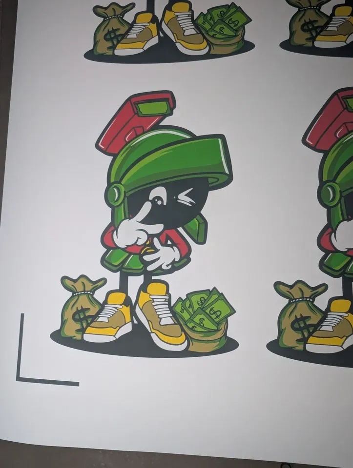 Marvin Martian Money Die-Cut Vinyl Sticker - 4 Inch - photo 2