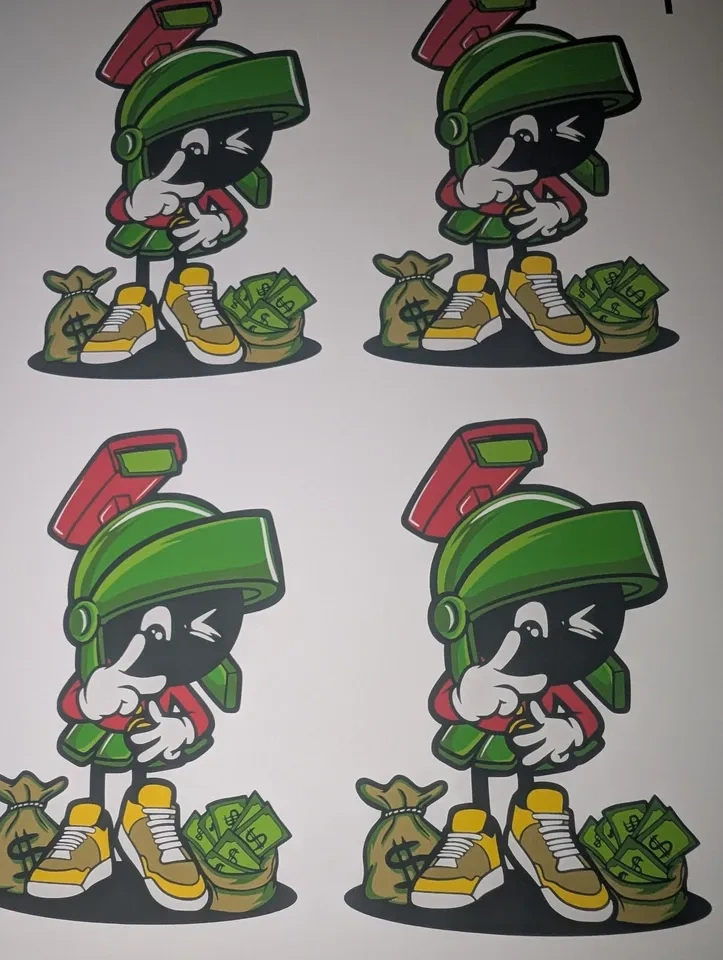 Marvin Martian Money Die-Cut Vinyl Sticker - 4 Inch - photo 3