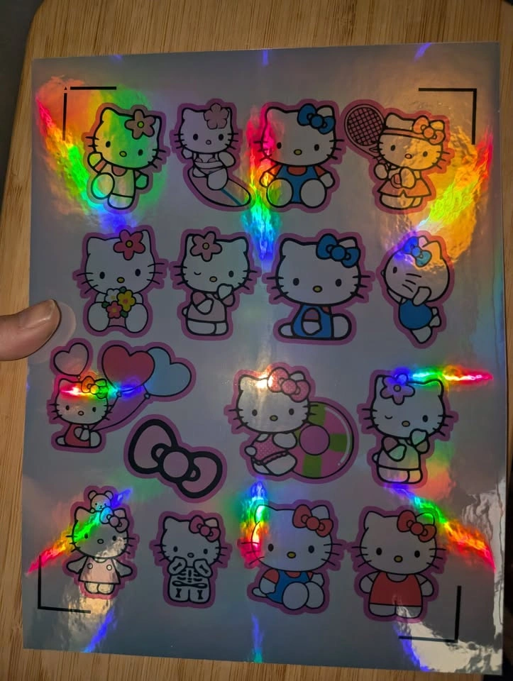 Hello Kitty Vinyl Decal Sheet - 15 Stickers - photo 2