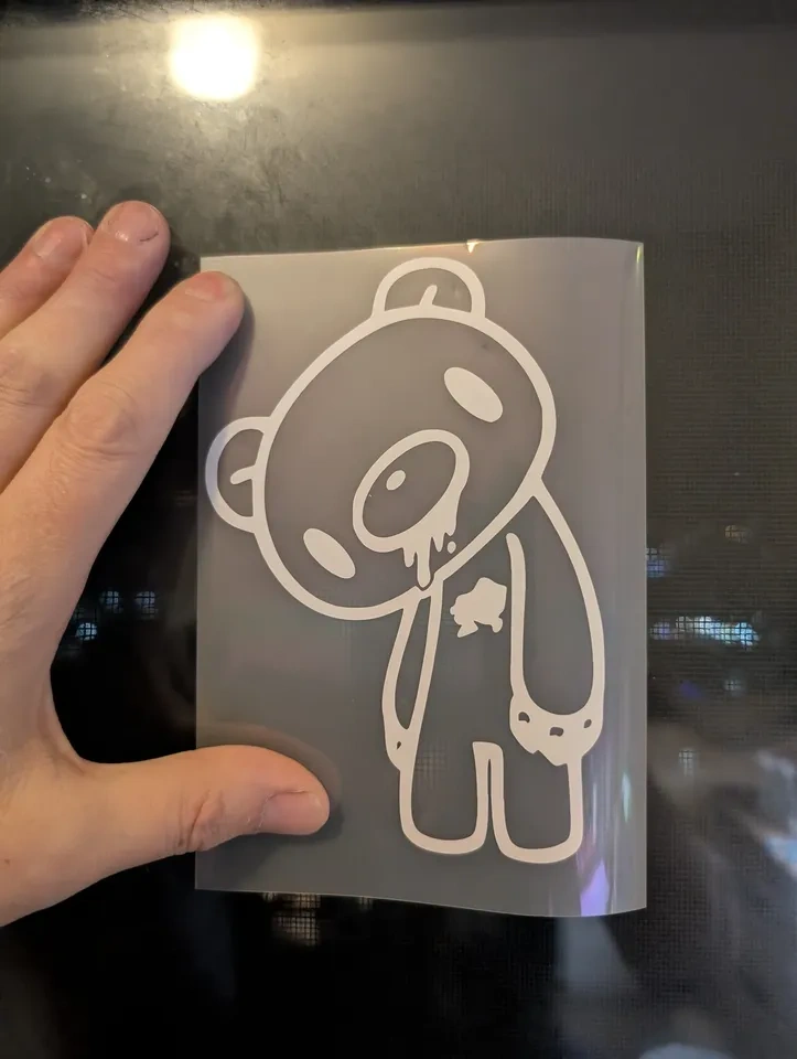 8" Gloomy Bear Vinyl Decal Large Anime Car & Laptop Sticker - photo 5