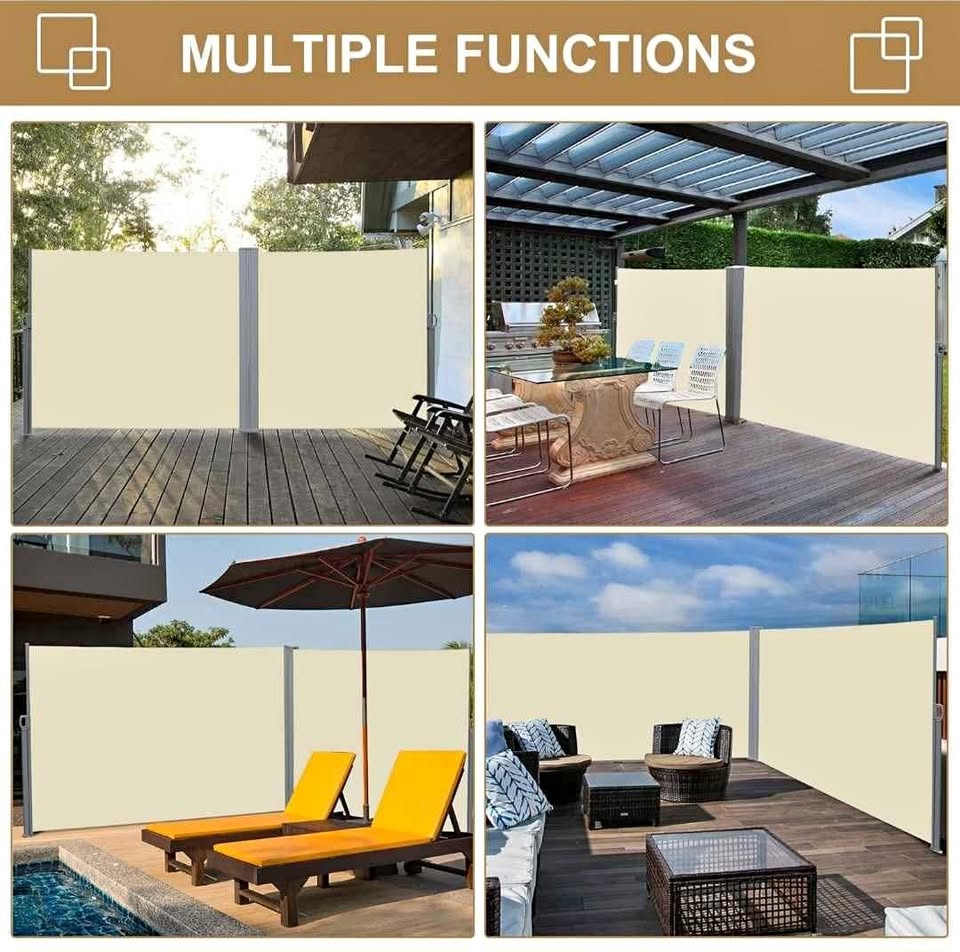 Retractable Side Awning 118" x 79"