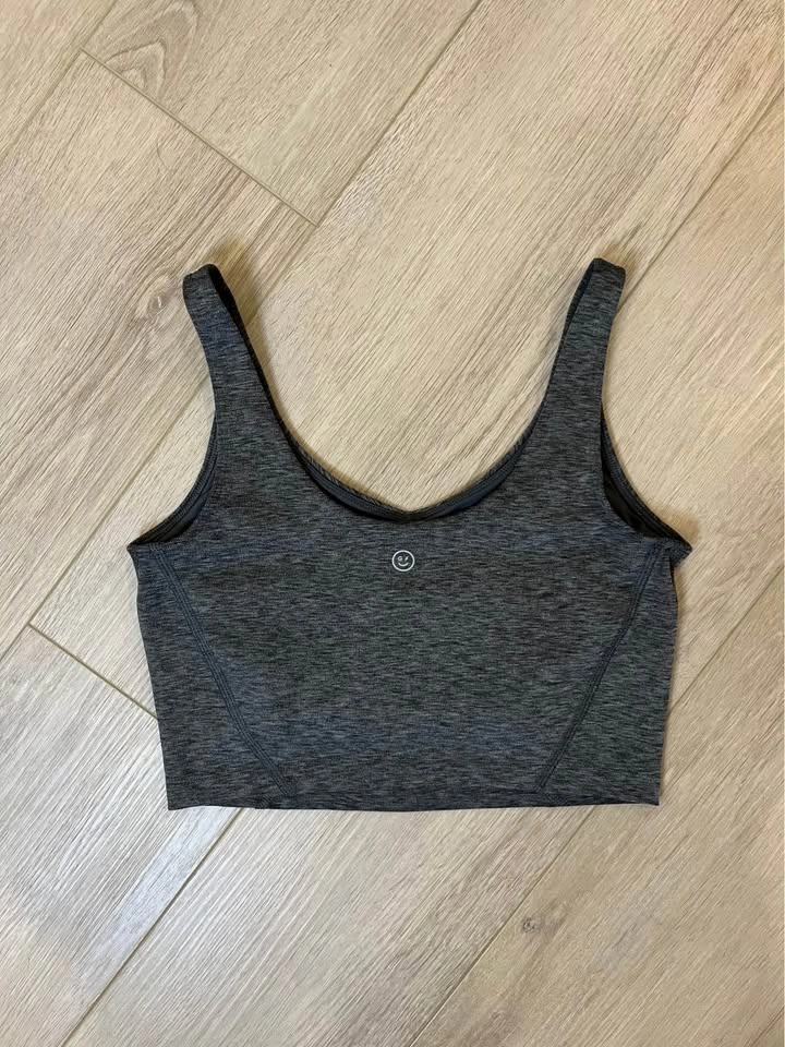 GILLY HICKS Charcoal Gray Crop Tank Bra - photo 2