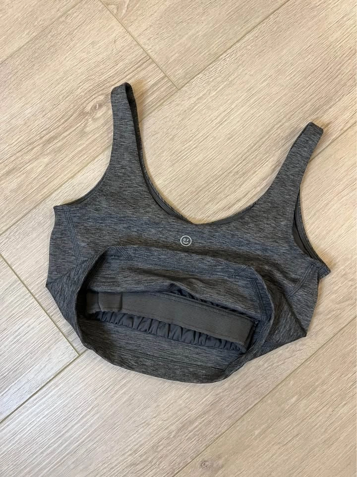 GILLY HICKS Charcoal Gray Crop Tank Bra - photo 4