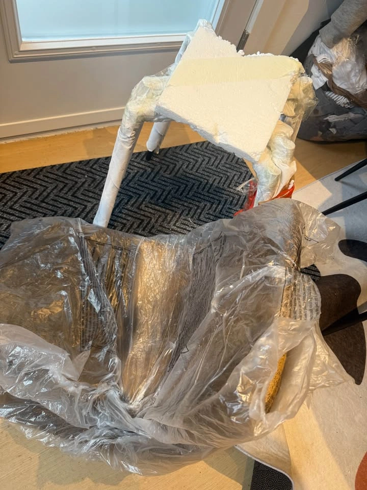 2 Brown Leather Dining Chairs - photo 5
