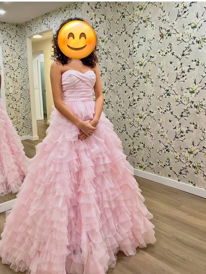Brand New Blush Pink Prom Dress - Size 0