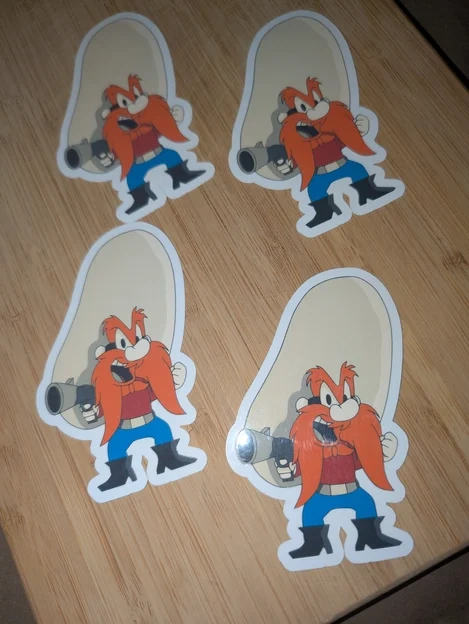 Yosemite Sam Die-Cut Vinyl Sticker | Classic Cartoon Decal - photo 2