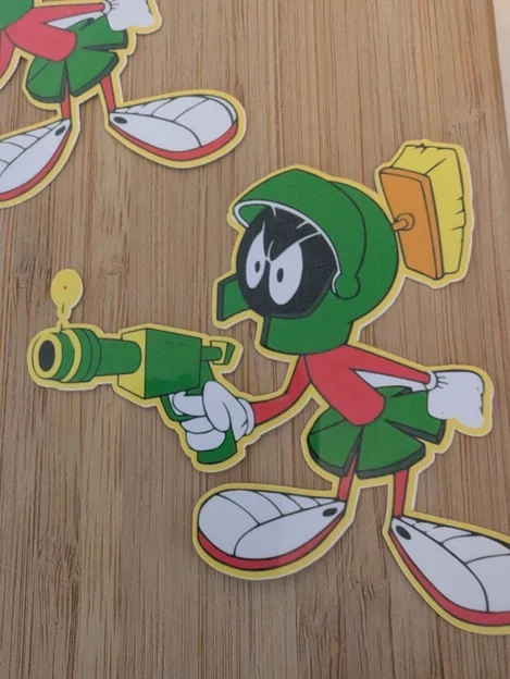 Marvin Martian Ray Gun Die-Cut Vinyl Sticker - 4" Decal - photo 2