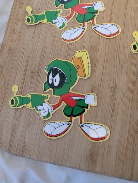 Marvin Martian Ray Gun Die-Cut Vinyl Sticker - 4" Decal - photo 3