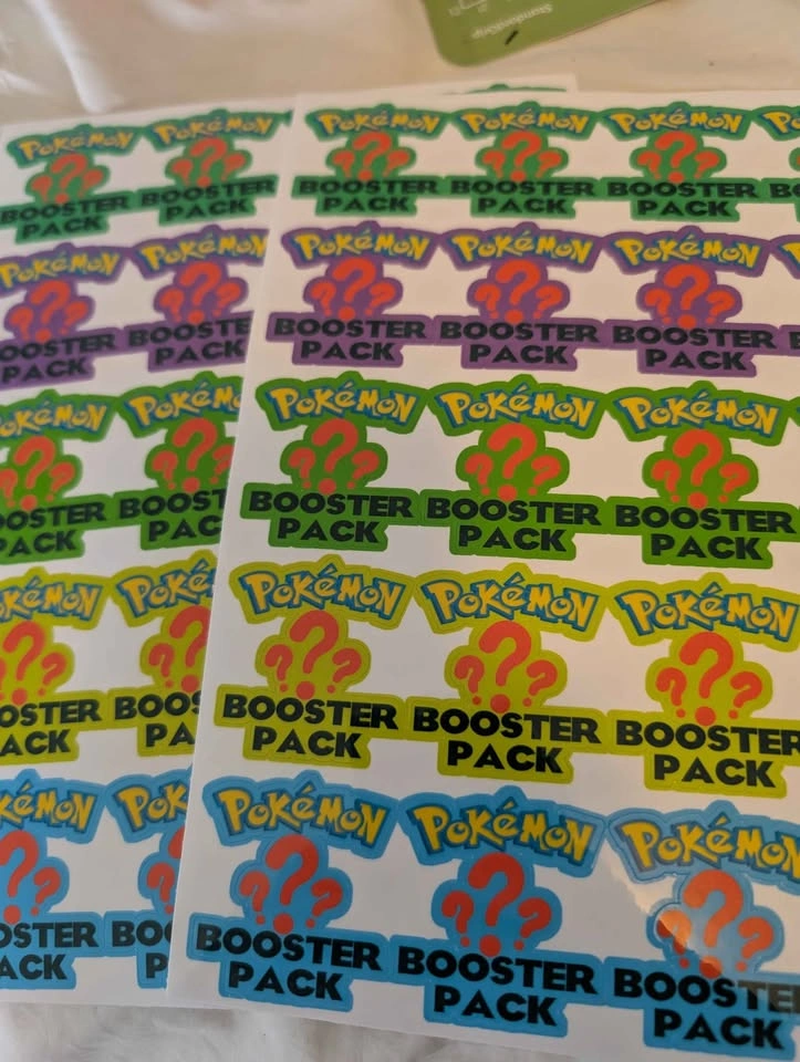 Pokémon Mystery Booster Pack Seals - Vinyl Packaging Decals - photo 3
