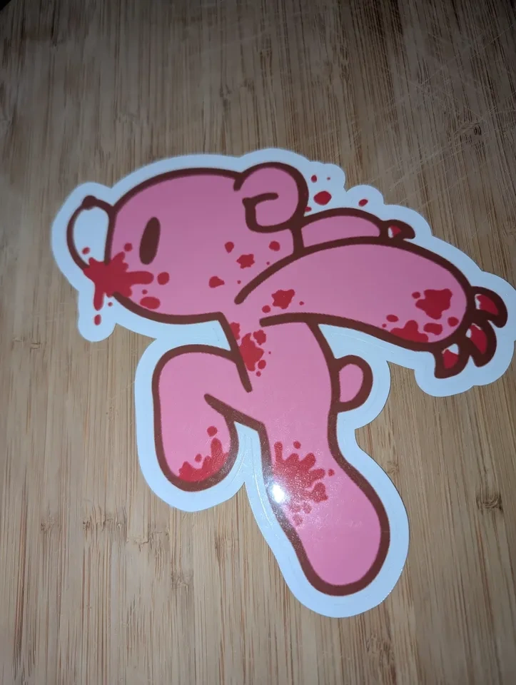 8" Gloomy Bear Vinyl Decal Large Anime Car & Laptop Sticker - photo 3