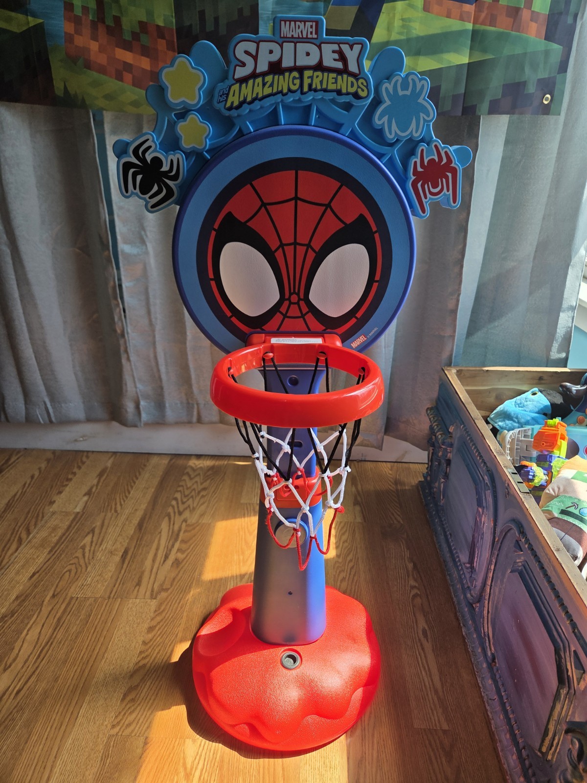 Spiderman Toddler Basketball Hoop Toy Marvel