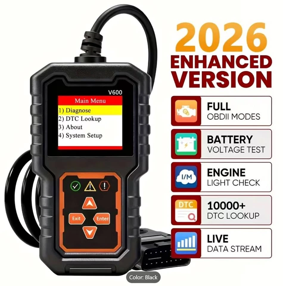 V600 OBD2 Car Scanner Code Reader