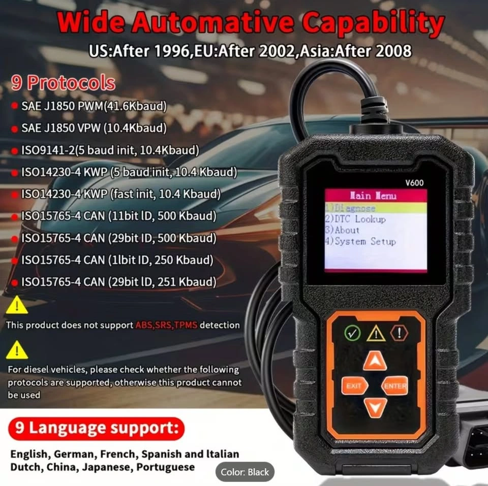 V600 OBD2 Car Scanner Code Reader - photo 4