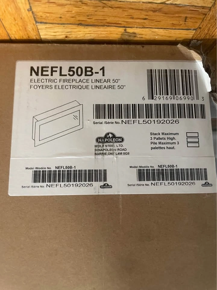 Napoleon 50” Electric Fireplace NEFL50B-1 - photo 3