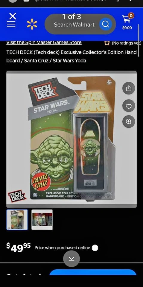 Star Wars Yoda Collector's Edition Handboard