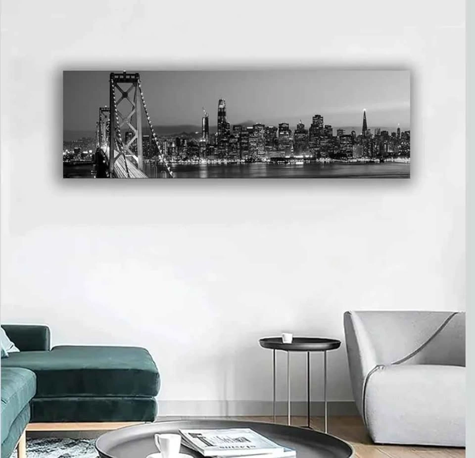 San Francisco Bay Bridge - Framed Panoramic - photo 2