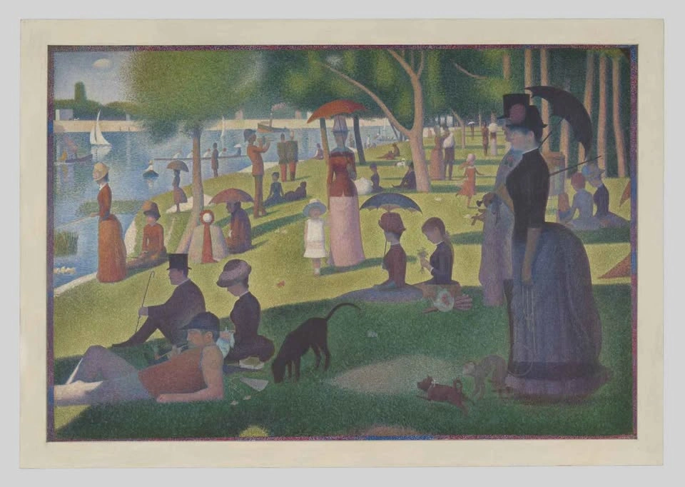 A Sunday on La Grande Jatte - Georges Serrat - Framed Glass - photo 2