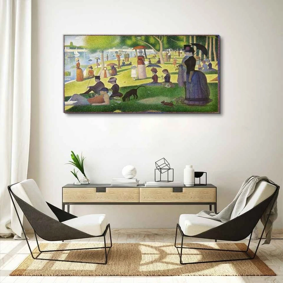 A Sunday on La Grande Jatte - Georges Serrat - Framed Glass - photo 3