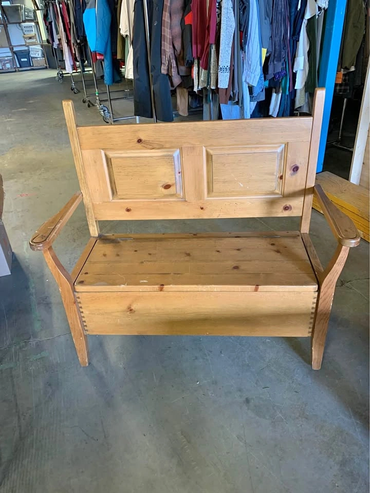 Wooden Storage Bench
