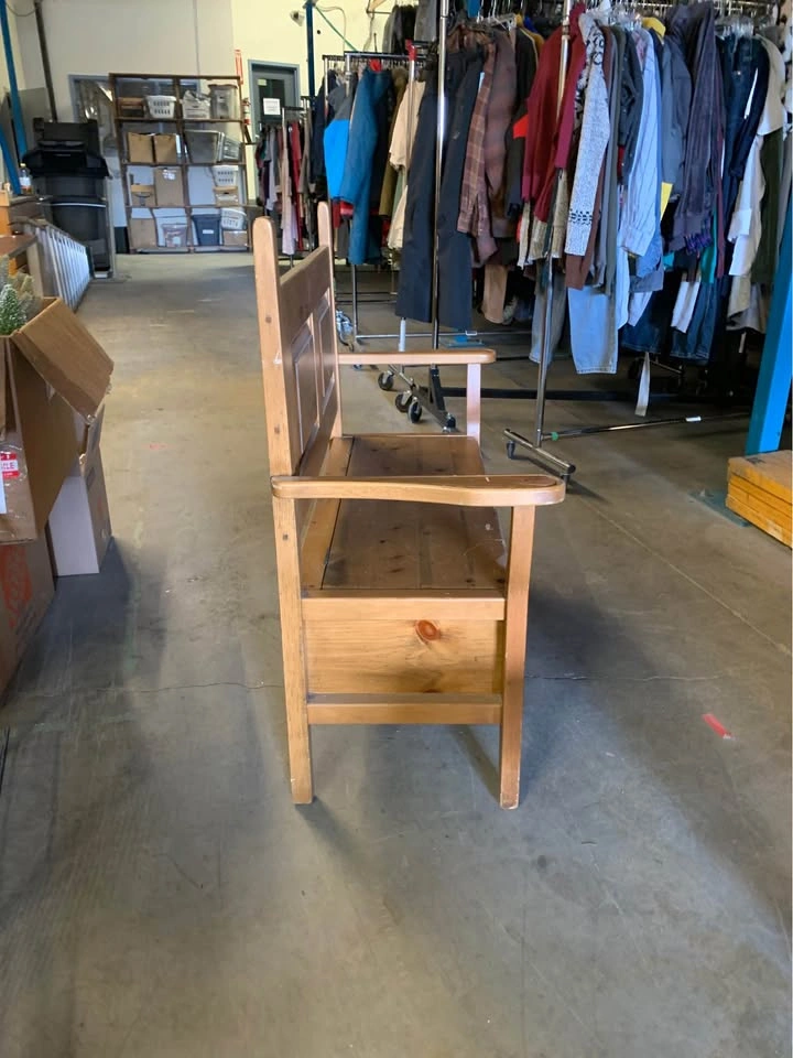 Wooden Storage Bench - photo 4