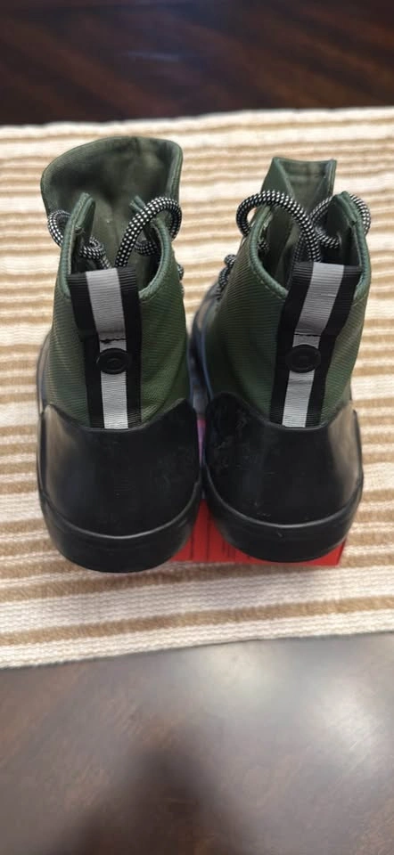 Hunter Adult Unisex Dipped Canvas High Top Sneakers Olive M6 / W - photo 3