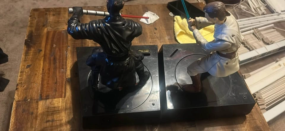 STAR WARS 1999 Interactive Set Darth Maul Obi-Wan Kenobi Figure - photo 2