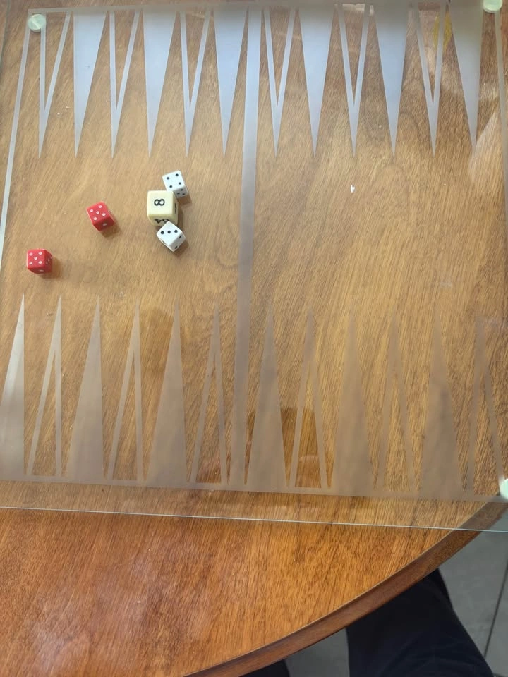 Glass Chess, Checkers, and Backgammon Set - photo 3